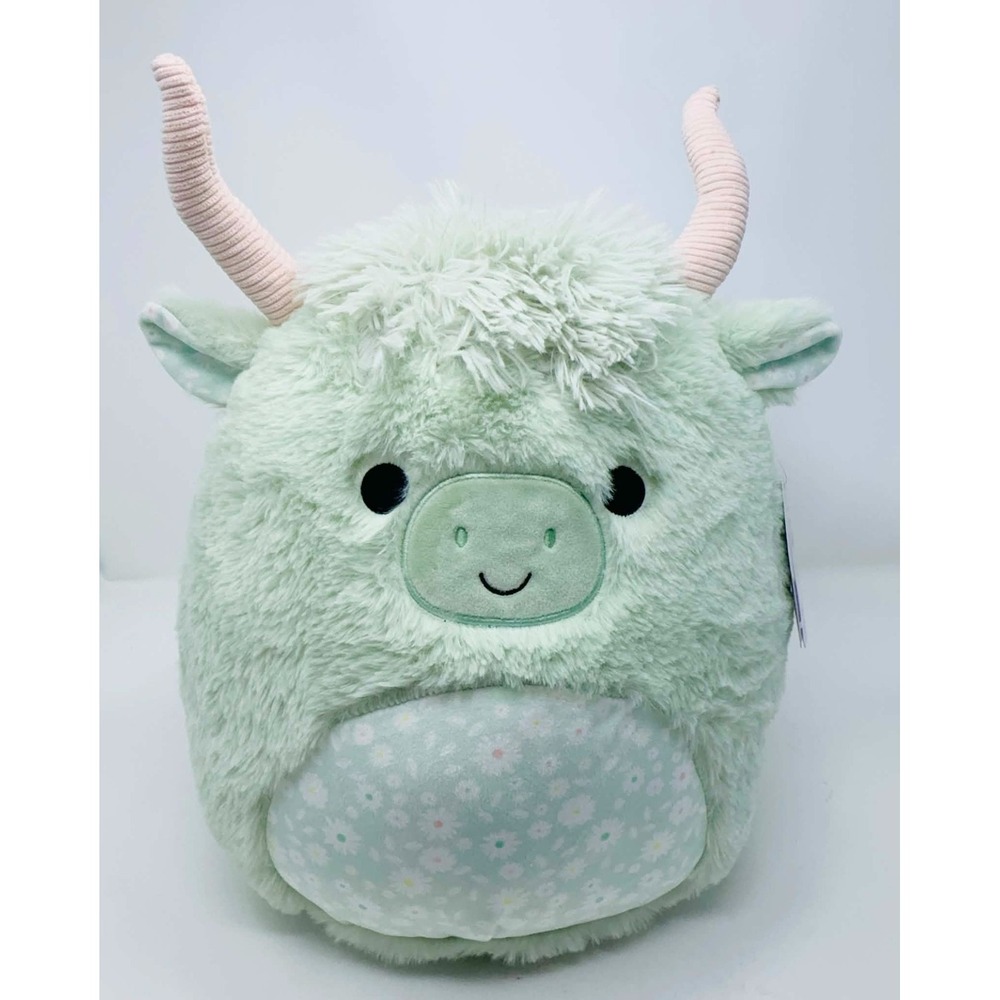 NEW Squishmallows Fuzz A Mallows Iver Highland Cow 12"‎ Plush Jazwares Soft